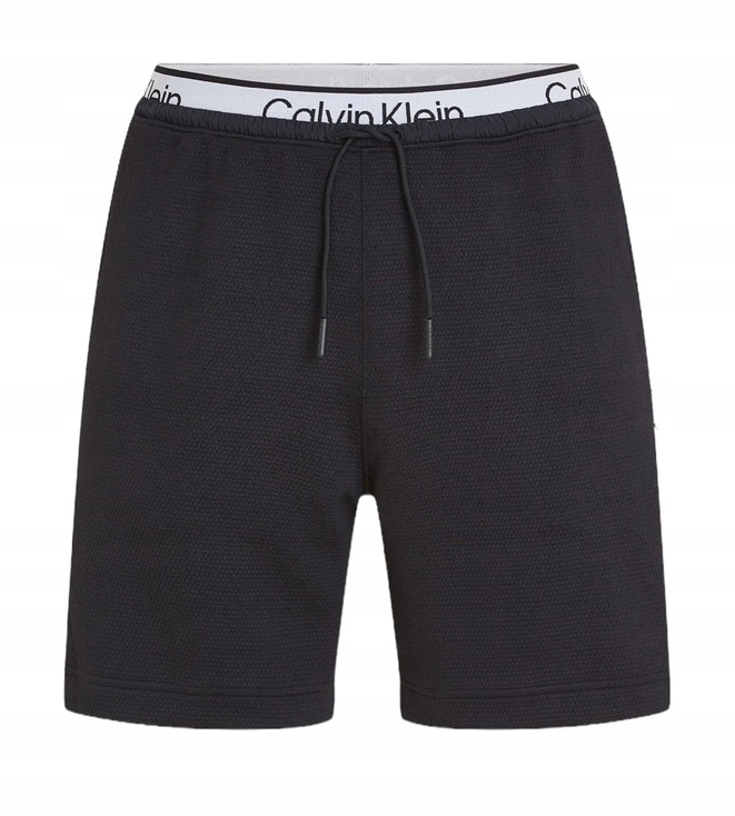 Calvin Klein Sport żakardowe szorty z podwójnym pasem 00GMS4S844