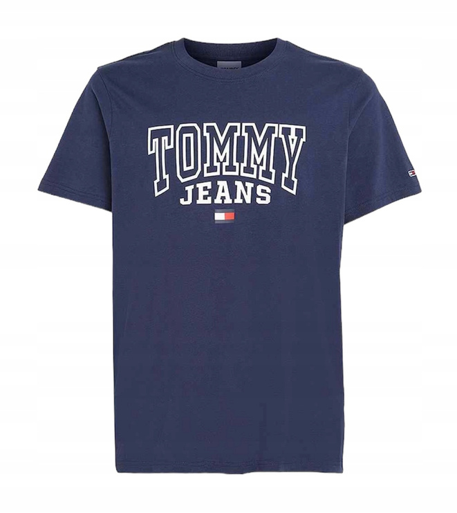 Tommy Jeans T-shirt męski DM0DM16831 granatowy Regular Fit