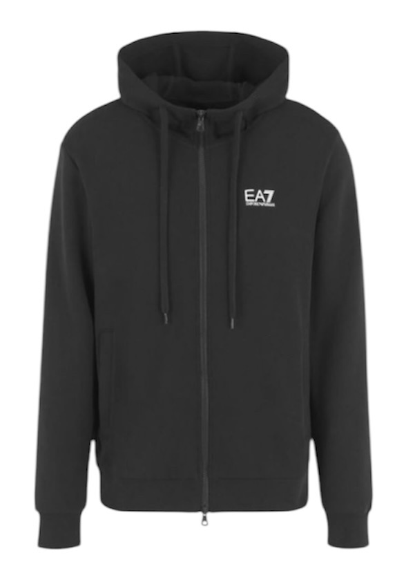 EA7 EMPORIO ARMANI Bluza męska 8NPM38 PJVTZ 1200 Czarny Regular Fit