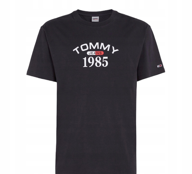 Tommy Jeans T-shirt męski TJM CLSC 1985 RWB granatowy Regular Fit